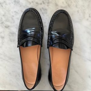J. Crew Winona leather loafers. Black. Size 10 1/2. Worn twice. Great condition.